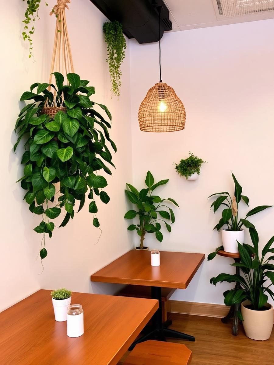 Cozy plant-filled corner